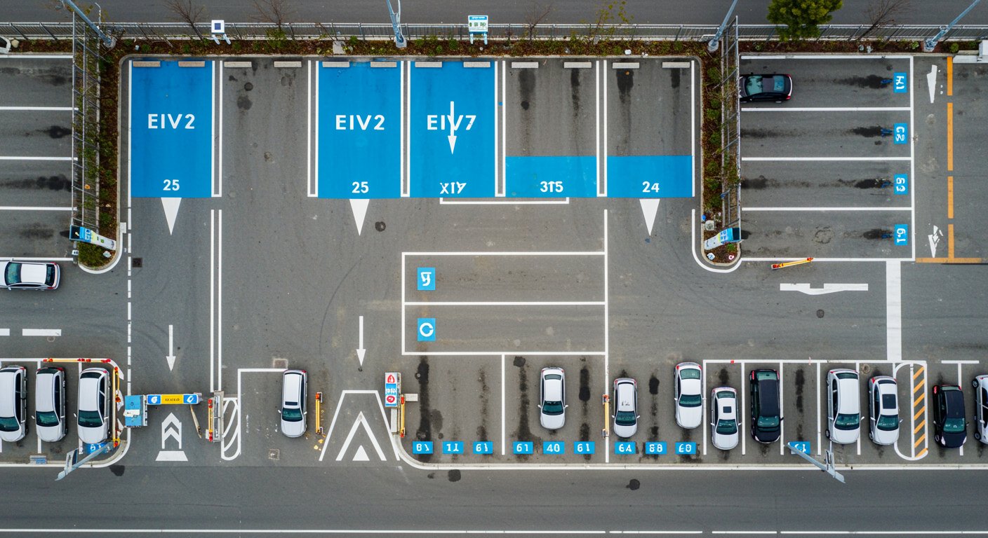 EV充電区画のカラーとピクトグラムの選び方
