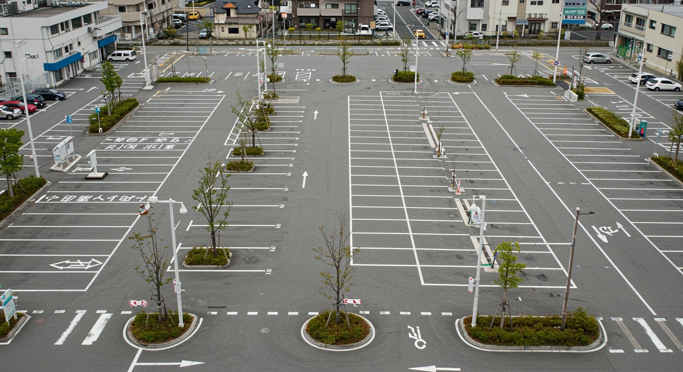 大型車・バリアフリー対応の区画設計