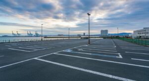 北九州市の駐車場ライン引き