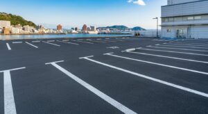 長崎市の駐車場ライン引き