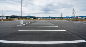 佐賀市の駐車場ライン引き