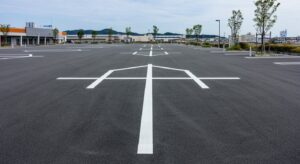 佐世保市の駐車場ライン引き