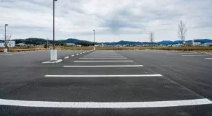 佐賀市の駐車場ライン引き